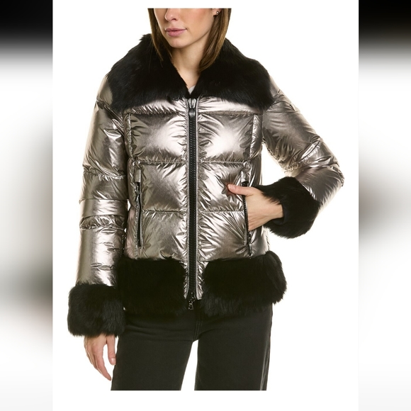 POST CARD Dardana Down Puffer Jacket L - 46 New with Tags - Picture 1 of 6
